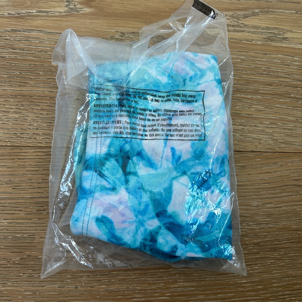 Blue Tie-Dye Fabric Piece JUST BOTTOMS!!!